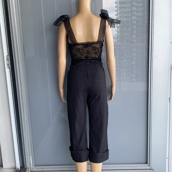 Vintage 90s Stripped Capris - Picture 4 of 10